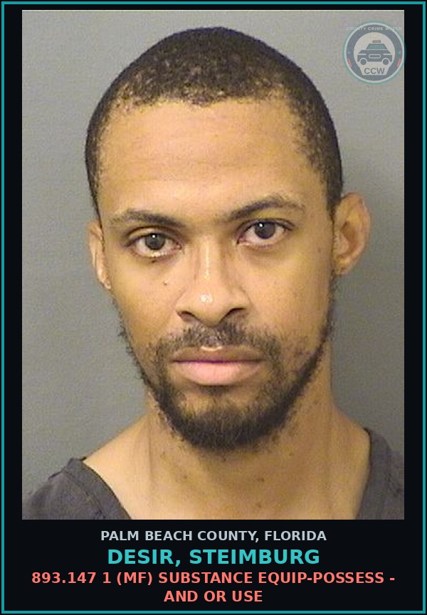 Booking mugshot of DESIR, STEIMBURG in Palm Beach County