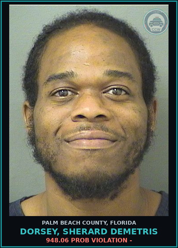 Booking mugshot of DORSEY, SHERARD DEMETRIS in Palm Beach County