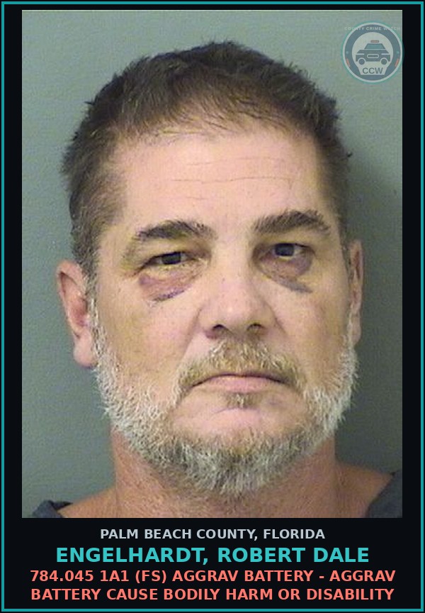 Booking mugshot of ENGELHARDT, ROBERT DALE in Palm Beach County