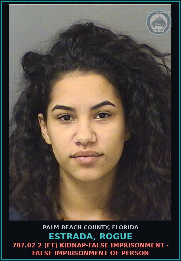 Booking mugshot of ESTRADA, ROGUE in Palm Beach County