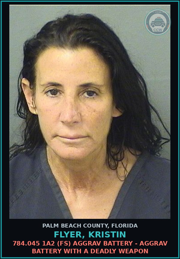Booking mugshot of FLYER, KRISTIN in Palm Beach County