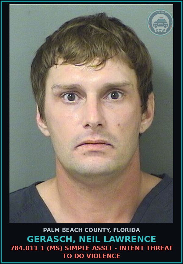 Booking mugshot of GERASCH, NEIL LAWRENCE in Palm Beach County
