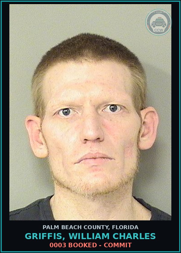 Booking mugshot of GRIFFIS, WILLIAM CHARLES in Palm Beach County