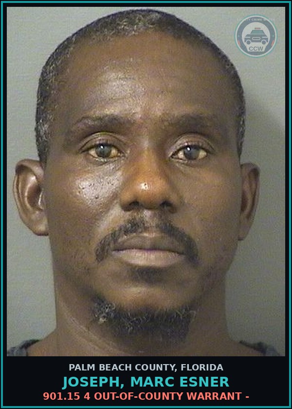 Booking mugshot of JOSEPH, MARC ESNER in Palm Beach County