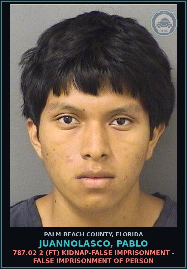 Booking mugshot of JUANNOLASCO, PABLO in Palm Beach County