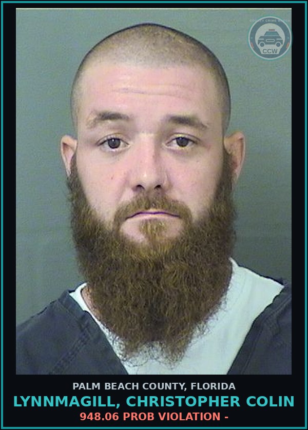Booking mugshot of LYNNMAGILL, CHRISTOPHER COLIN in Palm Beach County