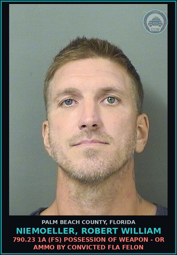 Booking mugshot of NIEMOELLER, ROBERT WILLIAM in Palm Beach County
