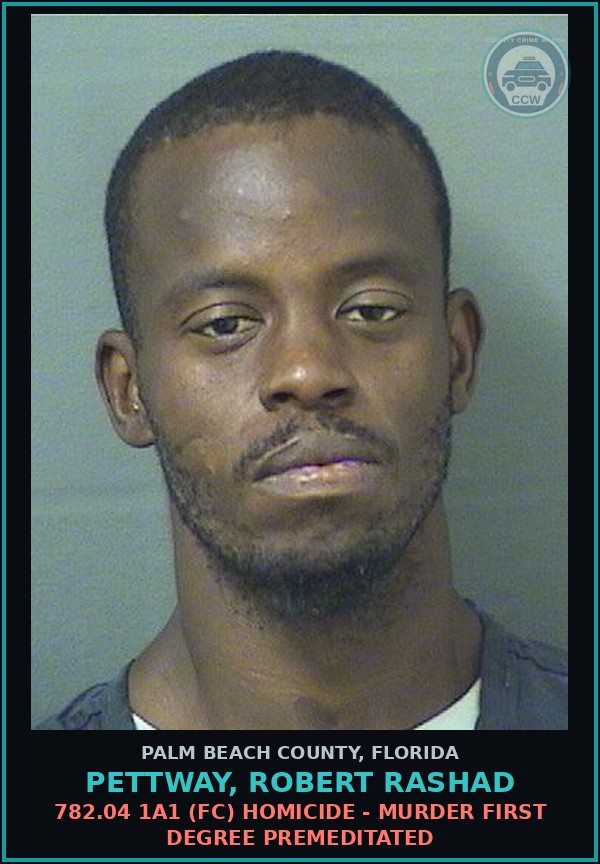 Booking mugshot of PETTWAY, ROBERT RASHAD in Palm Beach County