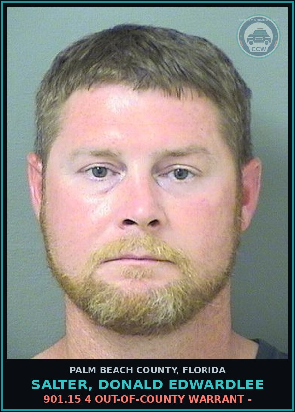 Booking mugshot of SALTER, DONALD EDWARDLEE in Palm Beach County