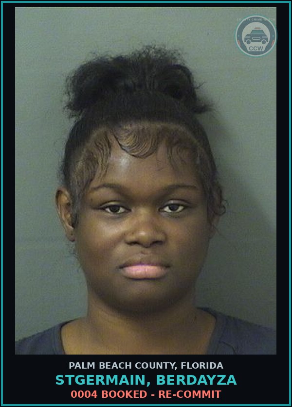 Booking mugshot of STGERMAIN, BERDAYZA in Palm Beach County