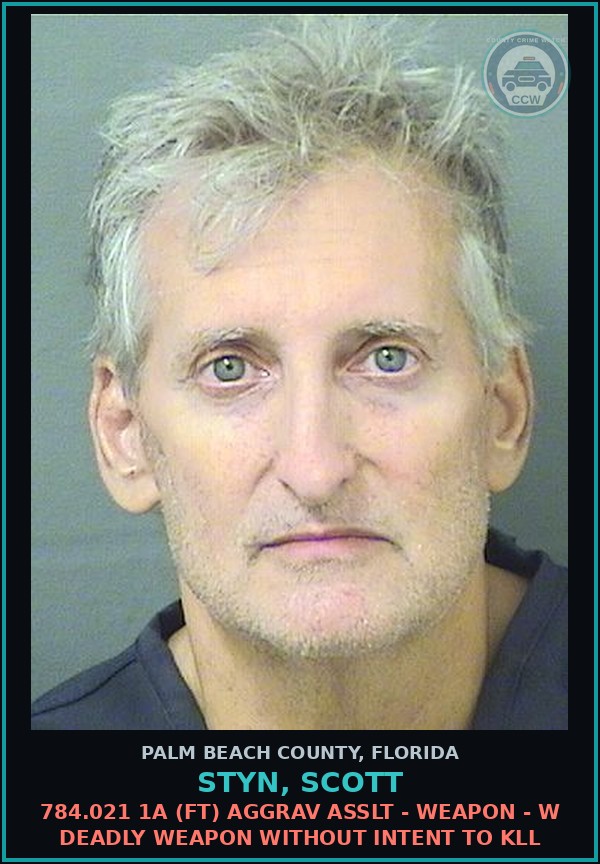 Booking mugshot of STYN, SCOTT in Palm Beach County