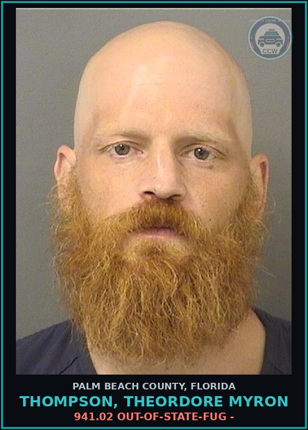 Booking mugshot of THOMPSON, THEORDORE MYRON in Palm Beach County