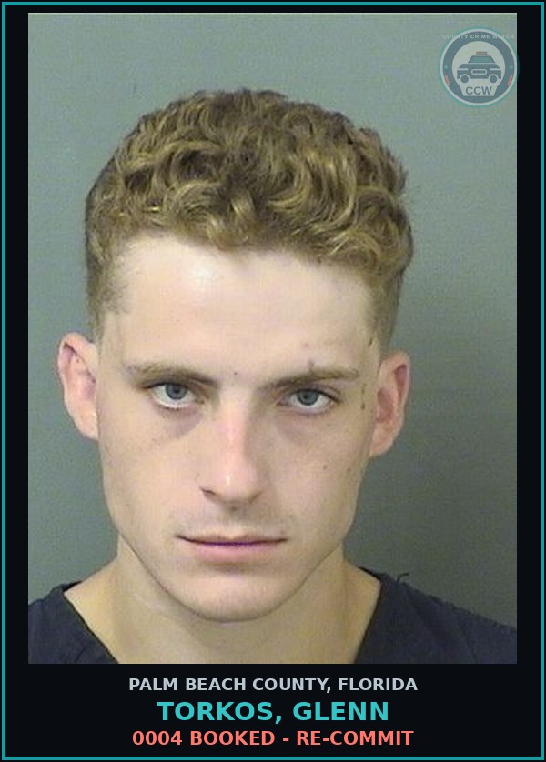 Booking mugshot of TORKOS, GLENN in Palm Beach County