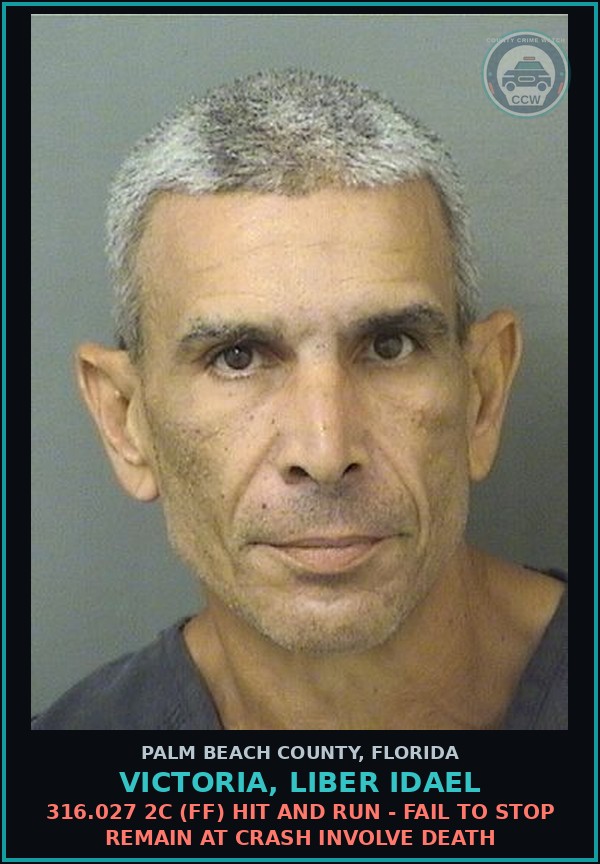 Booking mugshot of VICTORIA, LIBER IDAEL in Palm Beach County