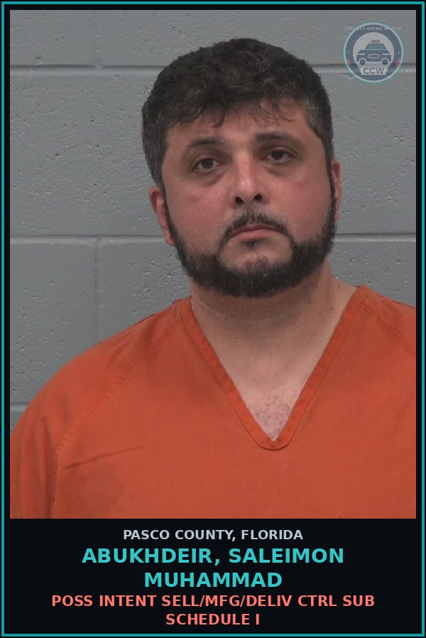 Booking mugshot of ABUKHDEIR, SALEIMON MUHAMMAD in Pasco County