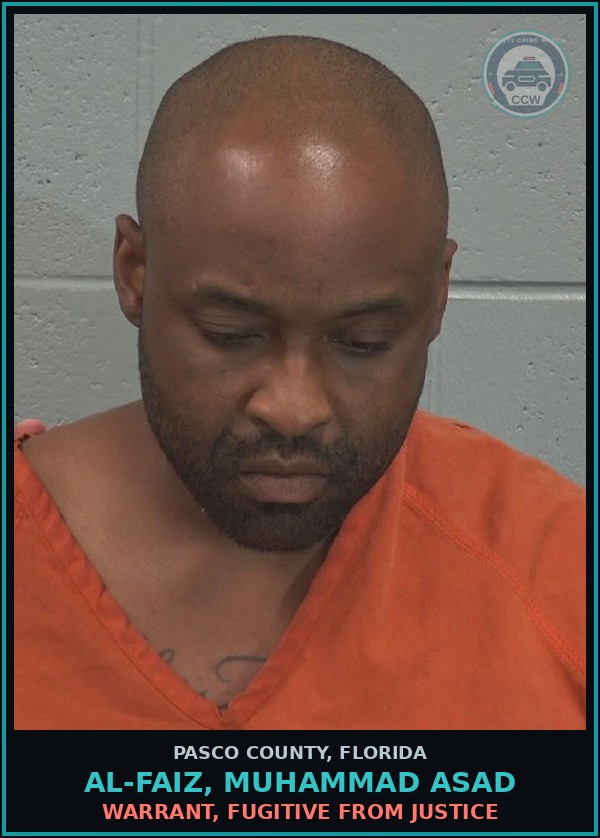 Booking mugshot of AL-FAIZ, MUHAMMAD ASAD in Pasco County