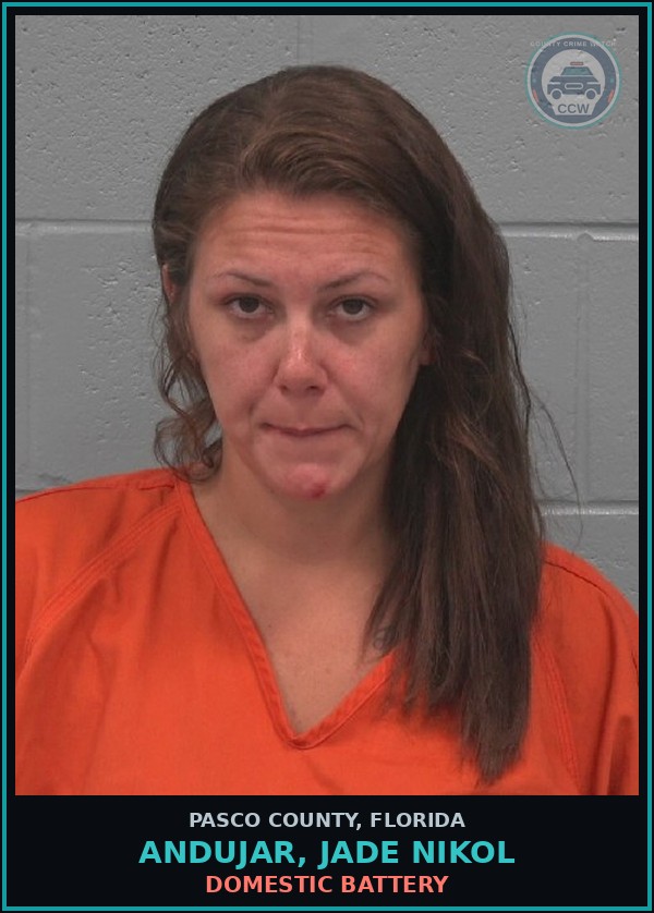 Booking mugshot of ANDUJAR, JADE NIKOL in Pasco County