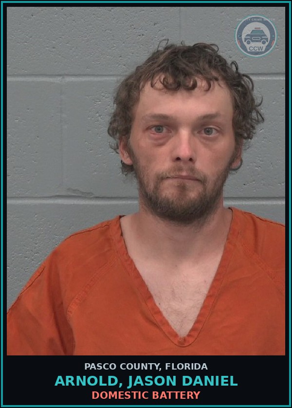 Booking mugshot of ARNOLD, JASON DANIEL in Pasco County