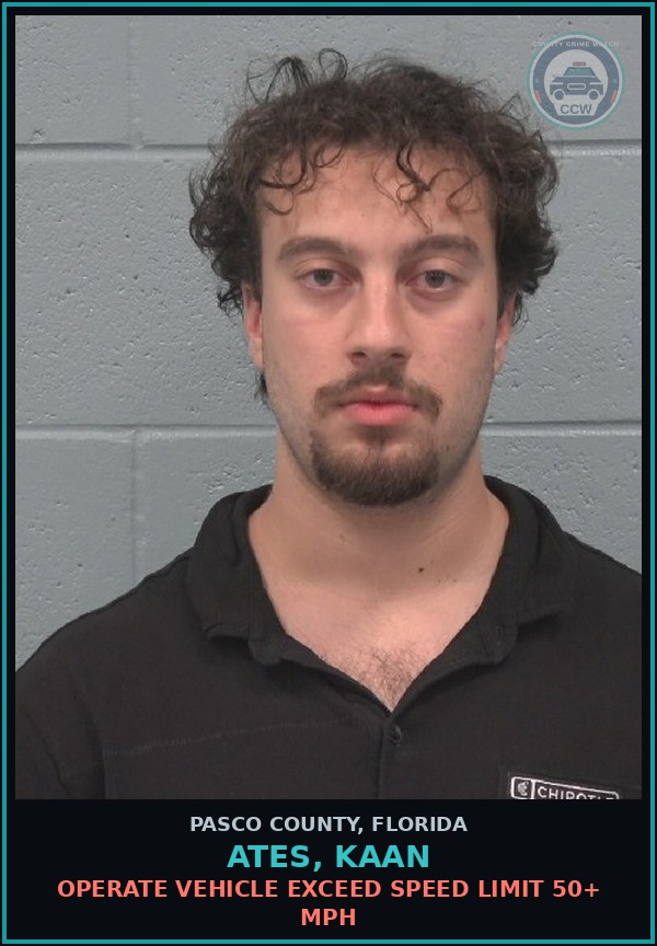 Booking mugshot of ATES, KAAN in Pasco County