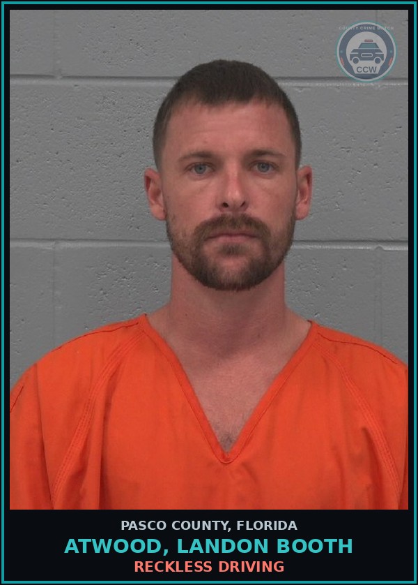 Booking mugshot of ATWOOD, LANDON BOOTH in Pasco County