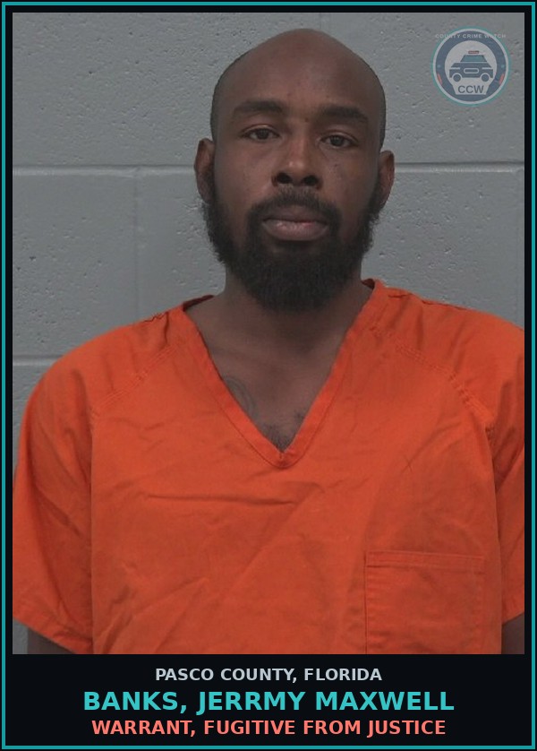 Booking mugshot of BANKS, JERRMY MAXWELL in Pasco County
