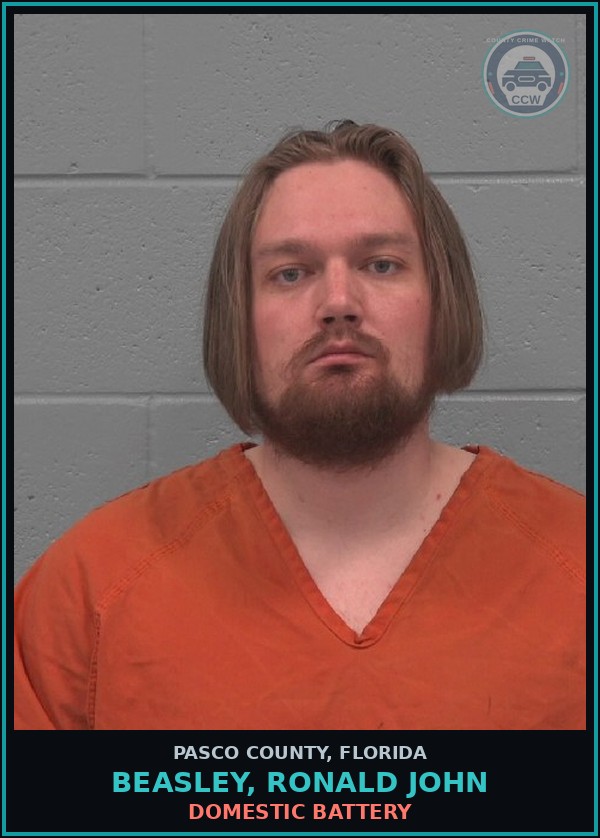 Booking mugshot of BEASLEY, RONALD JOHN in Pasco County