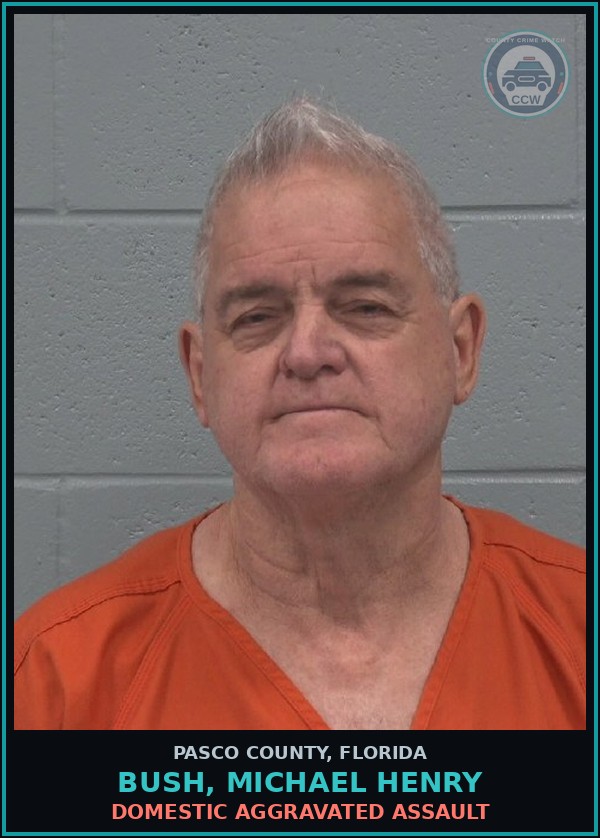 Booking mugshot of BUSH, MICHAEL HENRY in Pasco County
