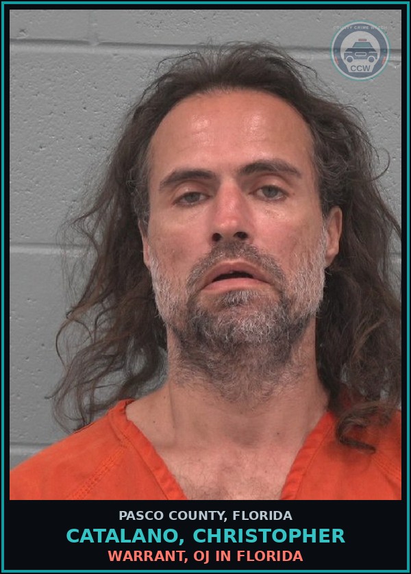 Booking mugshot of CATALANO, CHRISTOPHER in Pasco County