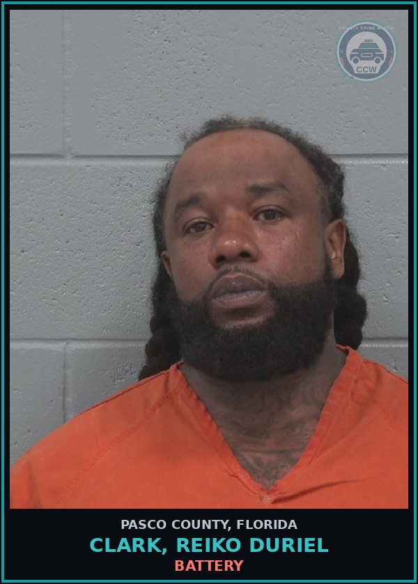 Booking mugshot of CLARK, REIKO DURIEL in Pasco County