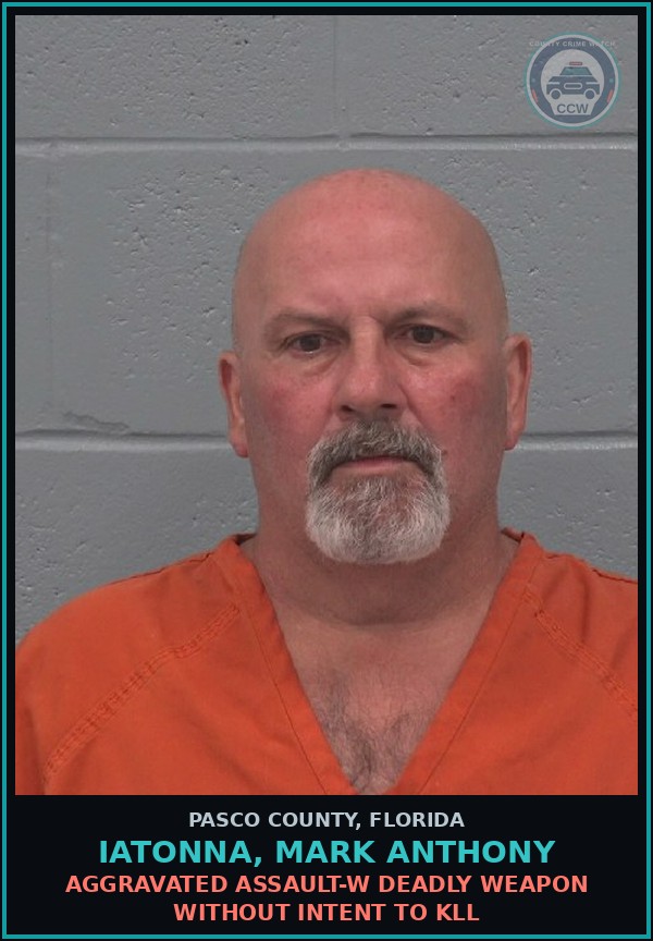 Booking mugshot of IATONNA, MARK ANTHONY in Pasco County
