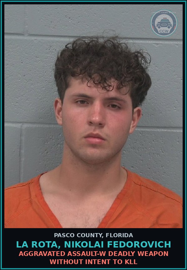 Booking mugshot of LA ROTA, NIKOLAI FEDOROVICH in Pasco County