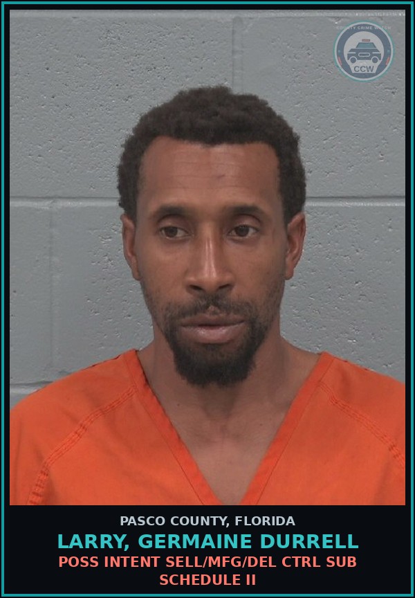 Booking mugshot of LARRY, GERMAINE DURRELL in Pasco County