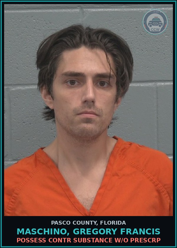Booking mugshot of MASCHINO, GREGORY FRANCIS in Pasco County