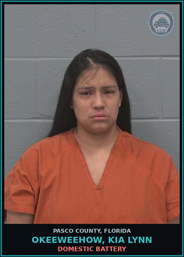 Booking mugshot of OKEEWEEHOW, KIA LYNN in Pasco County