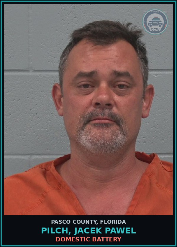 Booking mugshot of PILCH, JACEK PAWEL in Pasco County