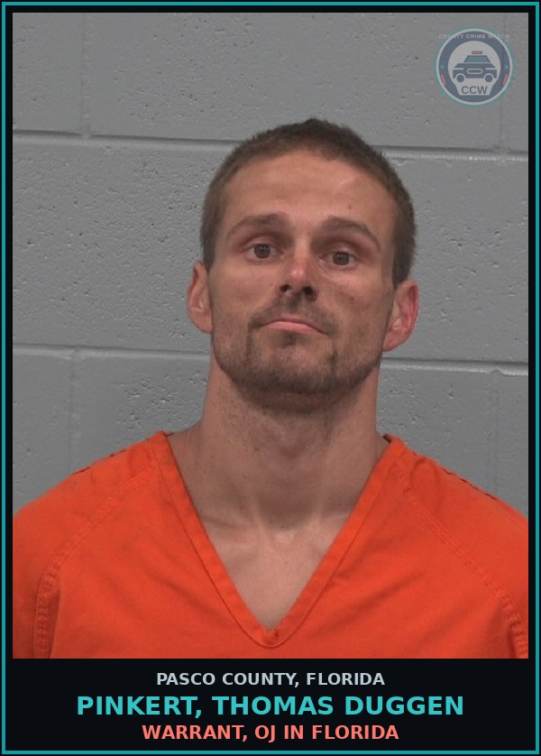 Booking mugshot of PINKERT, THOMAS DUGGEN in Pasco County