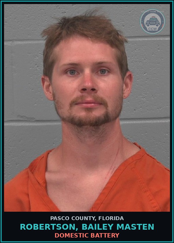 Booking mugshot of ROBERTSON, BAILEY MASTEN in Pasco County