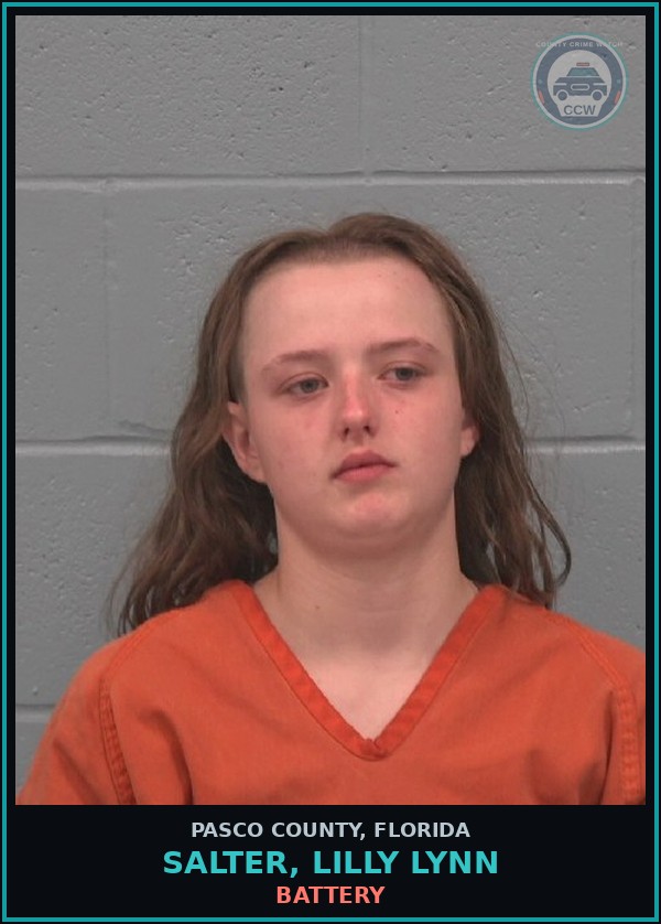 Booking mugshot of SALTER, LILLY LYNN in Pasco County
