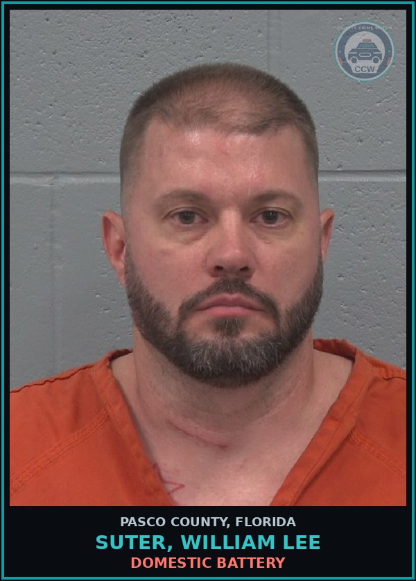 Booking mugshot of SUTER, WILLIAM LEE in Pasco County