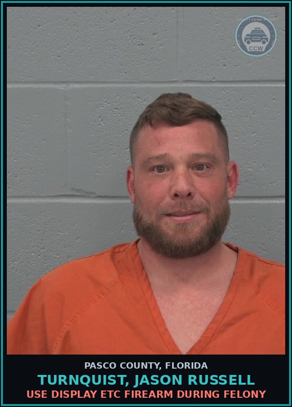 Booking mugshot of TURNQUIST, JASON RUSSELL in Pasco County