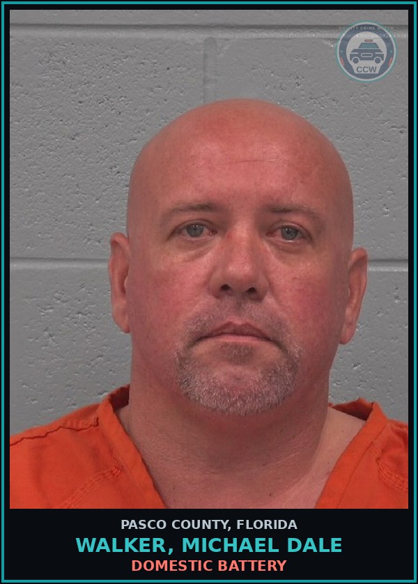 Booking mugshot of WALKER, MICHAEL DALE in Pasco County