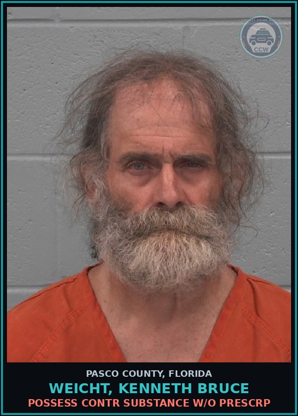 Booking mugshot of WEICHT, KENNETH BRUCE in Pasco County