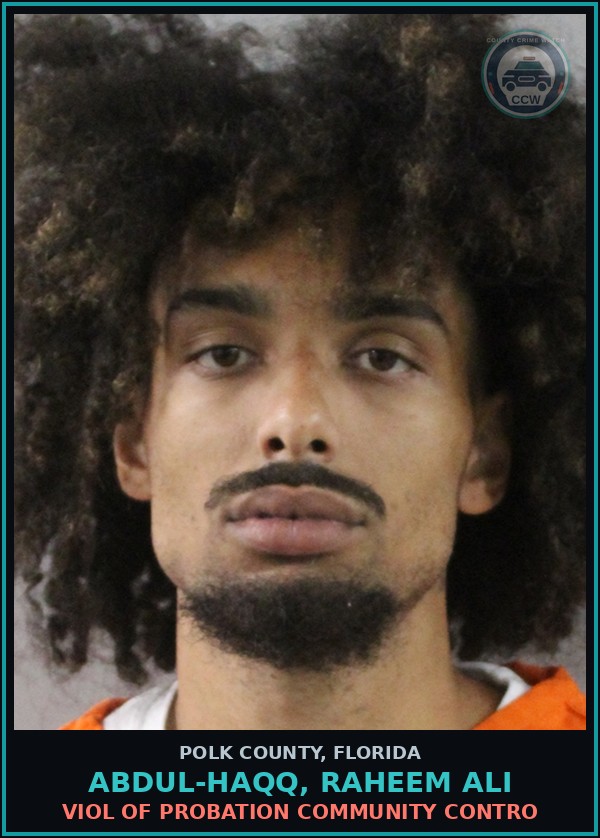 Booking mugshot of ABDUL-HAQQ, RAHEEM ALI in Polk County