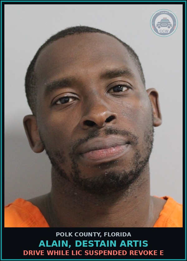 Booking mugshot of ALAIN, DESTAIN ARTIS in Polk County