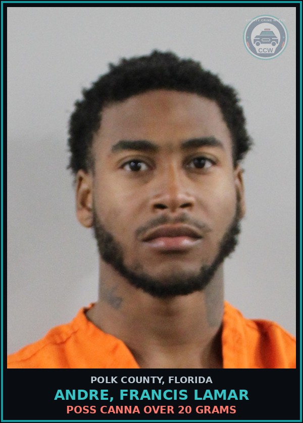 Booking mugshot of ANDRE, FRANCIS LAMAR in Polk County