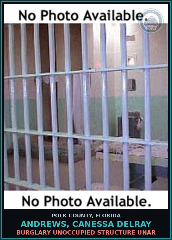 Booking mugshot of ANDREWS, CANESSA DELRAY in Polk County