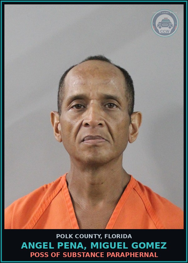 Booking mugshot of ANGEL PENA, MIGUEL GOMEZ in Polk County