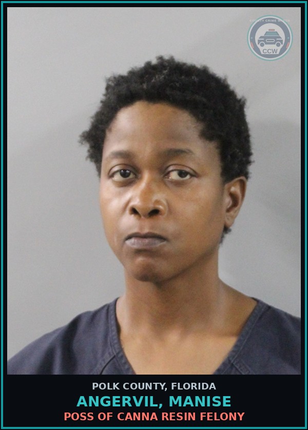 Booking mugshot of ANGERVIL, MANISE in Polk County