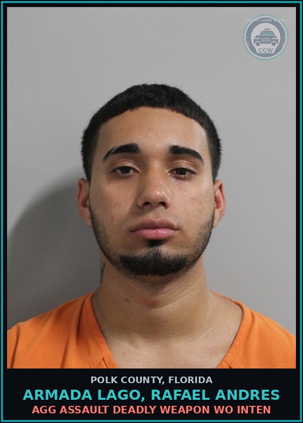 Booking mugshot of ARMADA LAGO, RAFAEL ANDRES in Polk County