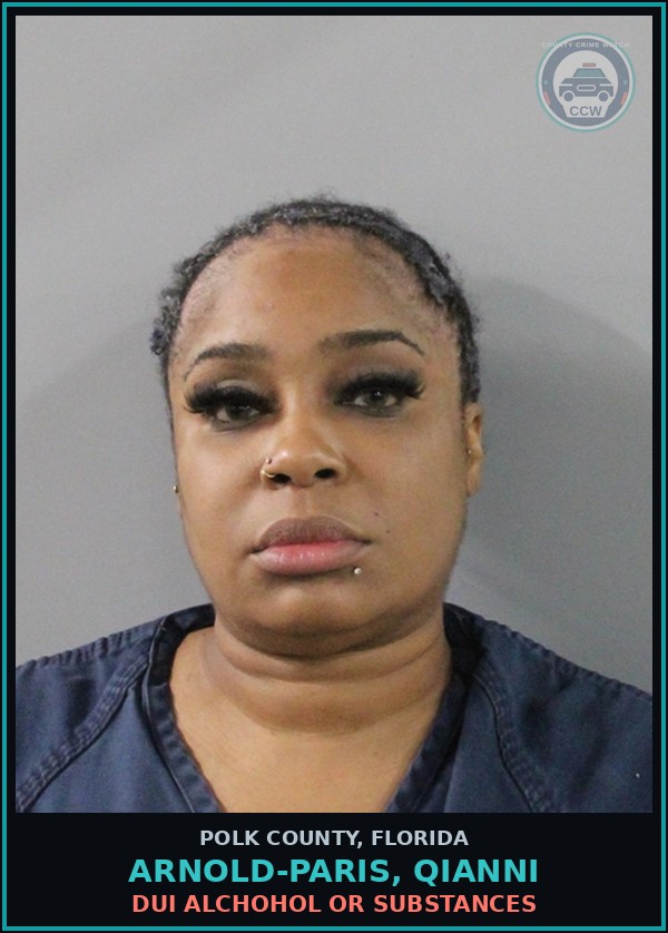 Booking mugshot of ARNOLD-PARIS, QIANNI in Polk County